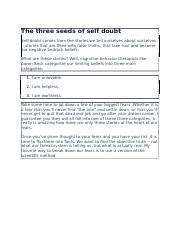 IdentifyingtheSeedsofSelf-Doubt