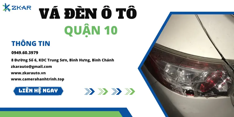 Địa Chỉ Vá Đèn Ô Tô Tại Quận 10