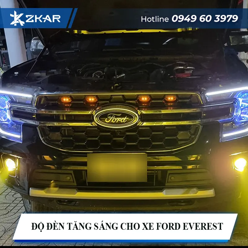 Độ Đèn Tăng Sáng Cho Xe Ford Everest Tại TPHCM