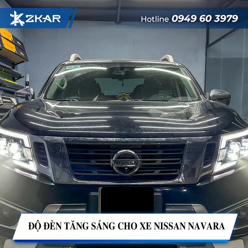 Độ Đèn Tăng Sáng Cho Xe Nissan Navara Tại TPHCM